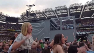 U2  Croke Park Dublin Joshua Tree Where the Streets have no name ,with Jet  fly over