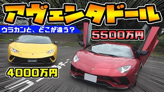 ランボルギーニ【5500万円】アヴェンタドール と【4000万円】ウラカンペルフォルマンテの違いとは？｜徹底比較レビュー