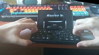 Folding keyboard test footage