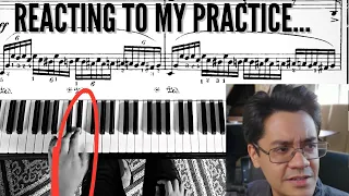 I React to My Practice | Rachmaninoff Moment Musical in E Minor | Vlog #32