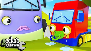 Baby Truck’s Accident | Gecko 2D | Learning Videos for Kids