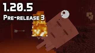 News in Minecraft 1.20.5 Pre-release 3