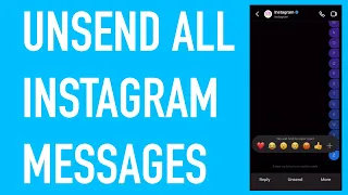 How To REALLY Unsend All Instagram Messages At Once (2023)