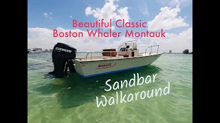 Classic Boston Whaler Montauk at the Sandbar in Sarasota