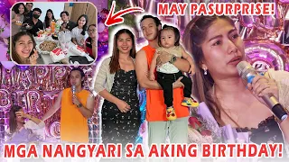 MY 32ND BIRTHDAY CELEBRATION! MAY MGA PASURPRISE! NAIYAK AKO SA SAYA! | Jacq Tapia