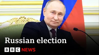 Putin promises gains in Ukraine as he campaigns for re-election | BBC News