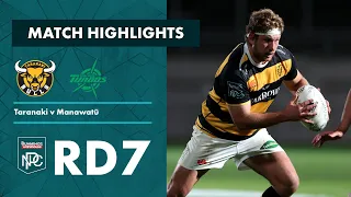 Bunnings NPC 2022 | Round 7 Highlights | Taranaki v Manawatū