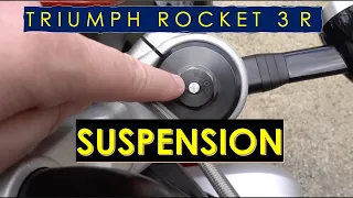 RIDE ON | Triumph Rocket 3 | Suspension Setup Adjustments