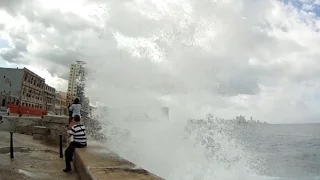 Susto en el Malecón de la Habana