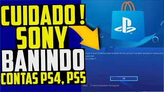 CUIDADO!! SONY BANINDO CONTAS NO PS4 E PS5 !! ENTENDA !!