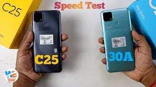 Realme C25 VS Realme Narzo 30A Speed Test Comparison, MediaTek Helio G70 VS MediaTek Helio G85 🔥