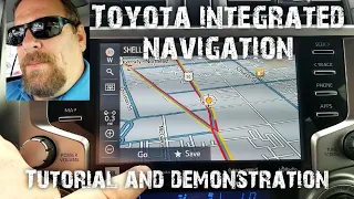 Toyota integrated navigation system tutiorial and demonstration