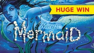 $10 MAX BET RETRIGGER, WOW! Magic Mermaid Slot - HUGE WIN!