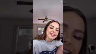 Addison Rae’s TikTok live. Mascara tutorial, making smoothie| June 12