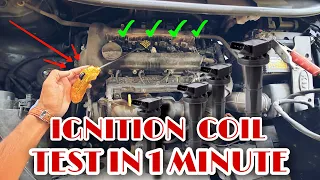 Car Ignition coil test in 1 minute.