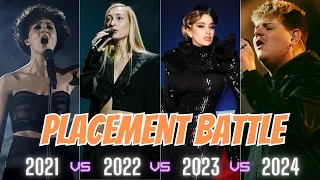 Eurovision: Placement Battle - 2021 vs 2022 vs 2023 vs 2024