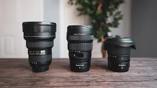 Nikon 14-24 F2.8g vs 14-24 F2.8s  vs  14-30 F4 on a Z7 - Sharpness Comparison