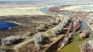 Flying around and over a flooded Rio Grande River #ADRIANUNKNOWN