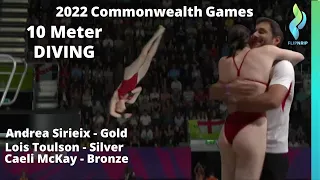 2022 Womens 10 Meter Commonwealth Games Diving Finals