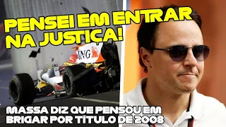 MASSA DIZ QUE COGITOU BRIGAR NA JUSTIÇA POR TÍTULO DE 2008 APÓS CRASHGATE | F1 RADIOS BRASIL