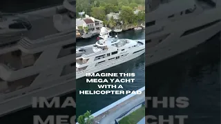 Imagine this mega yacht with a helicopter pad #SHORTS #VIRAL #YOUTUBESHORTVIDEOS #MYDREAMS #WHATSAPP