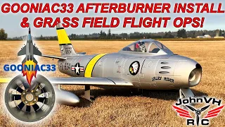 HOW TO: Afterburner Install & Grass Flight  Freewing F-86 Sabre Firey Booty @gooniac33 @MotionRC