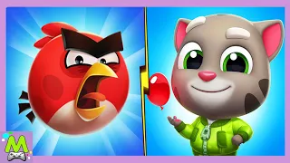 Говорящий Том Всплеск Силы vs Angry Birds Reloaded.Злые Птички против Тома и его Друзей.Кто Круче