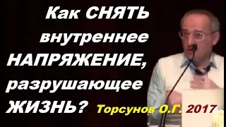 Как СНЯТЬ внутреннее НАПРЯЖЕНИЕ, разрушающее ЖИЗНЬ?  Торсунов О.Г. Челябинск, декабрь 2017г.