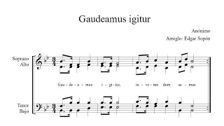 🎧🎼🎵 Gaudeamus igitur (Sopranos) #ArregloCoral #AudiosDeEstudio