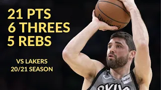Joe Harris 21 Pts 6 Threes 5 Rebs Hgihlights vs LA Lakers | NBA 20/21 Season