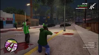 Grand Theft Auto: San Andreas me and the boys destroyed the Ballas