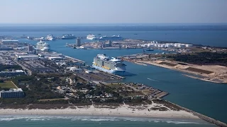 Six Cruise Ships in Port Canaveral at Same Time