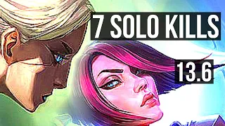 CAMILLE vs FIORA (TOP) | 7 solo kills, 700+ games, 18/4/11, Legendary | KR Master | 13.6