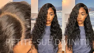 7x5 PARTINGMAX HD LACE CLOSURE WATER WAVE WIG! ft. Luvme Hair | PETITE-SUE DIVINITII