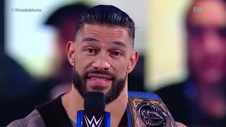 Roman Reigns Promo Before the Main Event of Wrestlemania 37 Night 2 (Full Segment)