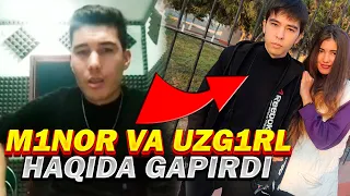 QAROQCHI - UZG1RLGA QATTIQ OTVET QILDI! M1NOR VA UZMIR BILAN RAZBORI HAQIDA GAPIRDI