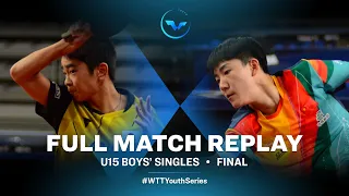 ZHAI Jaile (HKG) VS KAWAKAMI Ryuusei (JPN) | U15 BS Final | WTT YC Varazdin 2023