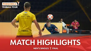 Teqball Tour - Podgorica | Men's Singles, Final Highlights | A. Györgydeák vs Á. Blázsovics