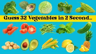 Guess the Vegetables in 2 Second // Vegetables Quiz // Learn Vegetables Vocabulary in English…