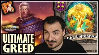 ONLY KRIPP CAN BE THIS GREEDY! - Hearthstone Battlegrounds