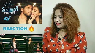 Seeti Maar Full Video Song | Reaction | DJ Video Songs | Allu Arjun | Pooja Hegde