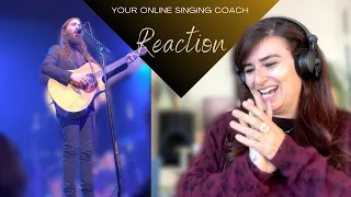 Avi Kaplan -  O Holy Night (Live in Houston) - Vocal Coach Reaction& Analysis