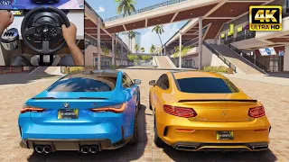 BMW M4 G82 & Mercedes C63 AMG | The Crew Motorfest | Thrustmaster T300RS gameplay