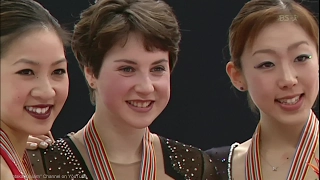 [HD] Ladies Medal Ceremony - 2002 Worlds - Irina Slutskaya, Michelle Kwan, Fumie Suguri