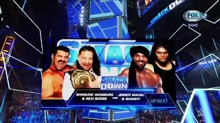 Shinsuke Nakamura & Rick Boogs Vs Jinder Mahal & Shanky - WWE Smackdown 28/01/2022 (En Español)