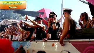 STREET PARADE ZURICH -  TOP RAVE PARTY - ZURIGO ELECTRONIC MUSIC  FESTIVAL  EDM hottest girls