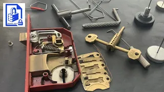 (124) Lock picking for Beginners - My Latest Homemade Tension Tool used to pick 5 lever Mortice Lock