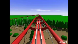 Viper recreation | Six Flags Magic Mountain | Ultimate Coaster 2 (too fast 😅)