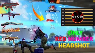 Free Fire HEADSHOT Setting 2023 😈🎯 | BEST SENSITIVITY SETTINGS ⚙️| New Headshot Settings Free Fire