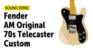 Fender American Original 70s Telecaster Custom - Sound Demo (no talking)